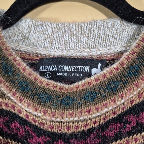 Alpaca Connections Womens Sweater Size L Tight Knit Alpaca Blend Long Sleeve - Picture 4 of 7